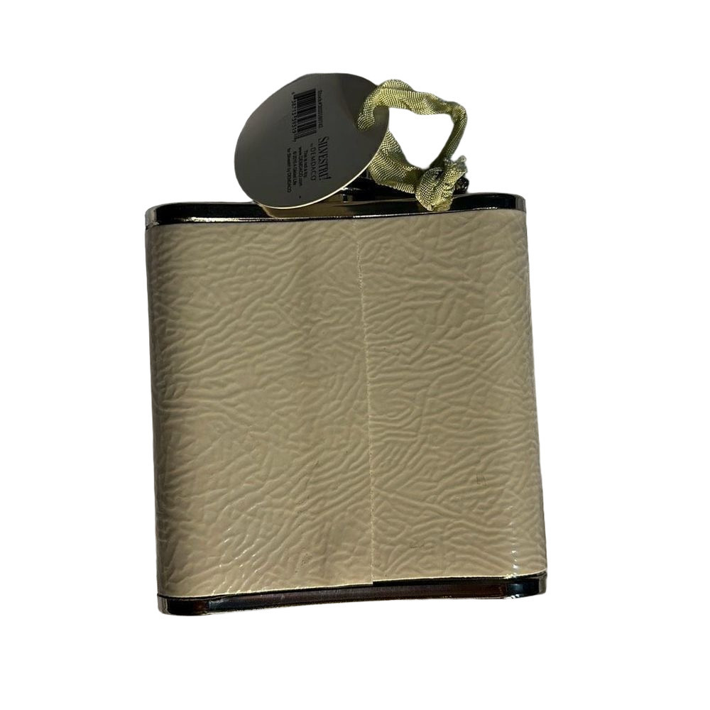 Demdaco Embellished Flask, Cream Color - Picture 2 of 2